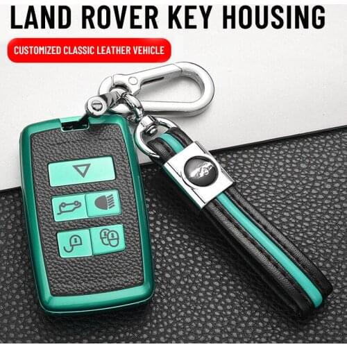 New Soft TPU Car Smart Key Case Full Cover For Land Rover Range Rover Evoque Discovery 5 Sport 2018 2019 Protector Accessories