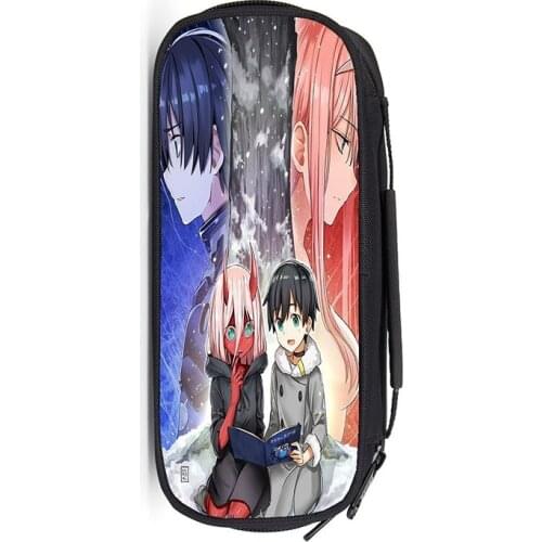 Anime Darling In The FranXX Boys Girls Pencil Bag Students Multifunction Pencil Case School Supplies Sotrage Bags Kids Wallet