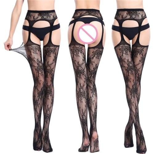 Porn Womens sexy Erotic Lingerie Sexy Bodystocking Open Crotch Sexy Stockings Plus Size Pantyhose For a Woman for Sex Nylon