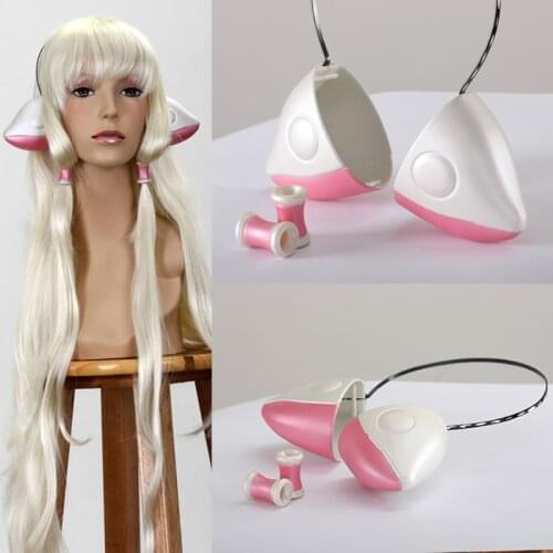 Anime Chobits Chii Eruda Cosplay Prop Ears Headset Pink Horn Hairband Headband Accessory Women Girl Christmas Gift