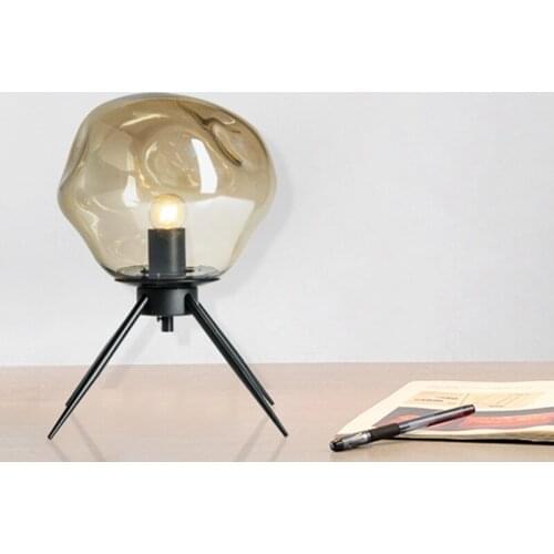 Simple creative personality Glass Table Lamps For hotel home Living Room standing lamp study bedroom bedside lamps Table lamp