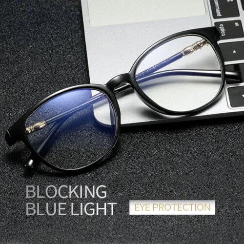 Transparent Computer Glasses Frame Women Men Anti Blue Light Round Eyewear Blocking Glasses Optical Spectacle Eyeglass