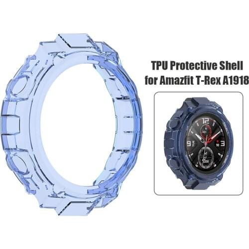 Transparent Watches Cases Cover Protective Elegant Watch Comfortable Element for Xiaomi Huami Amazfit T-Rex A1918