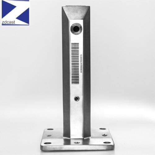 Square Base Mount Glass Spigot Duplex 2205 Glass Spigot Frameless Balustrade 12mm Stainless Steel Railing Pool Fence Mirror