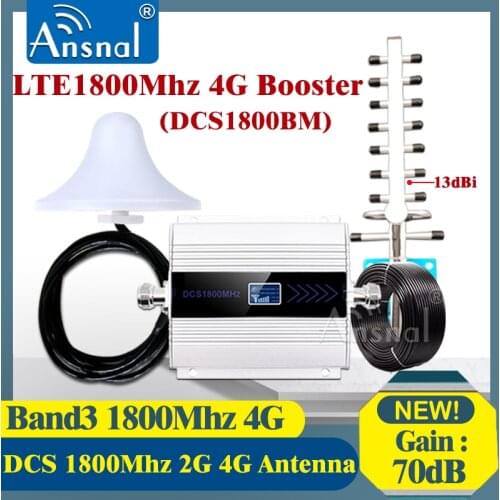 LTE1800Mhz 4G Cellphone Booster 1800Mhz GSM Repeater 2g 4g Cellular Amplifier DCS LTE 1800 4g Network Signal Booster 4G Repeater