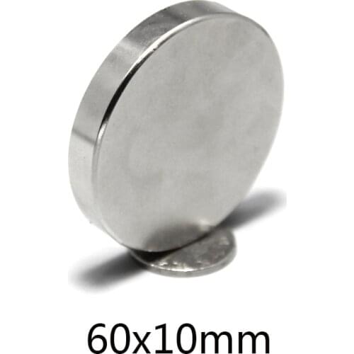 1/2PCS N35 Big Round Magnets 60x10mm Neodymium Magnet Dia 60*10mm Permanent NdFeB Strong Powerful Magnetic