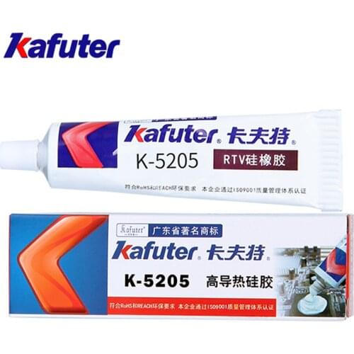 1PCS Kafuter K-5205 LED Thermal Conductive Silicone CPU Bonding Adhesive Thermal Silica Glue Adhesive Silicon Rubber Gel