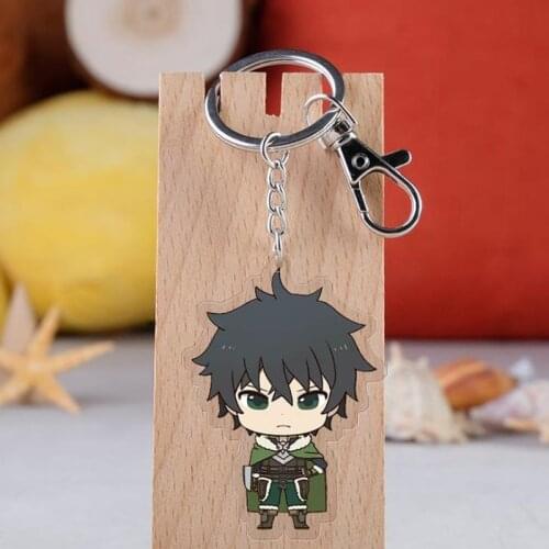 1 Pcs Cute The Rising of The Shield Hero Tate No Yuusha No Nariagari Anime Raphtalia Firo Acrylic Keychains Keyrings Figure Toys