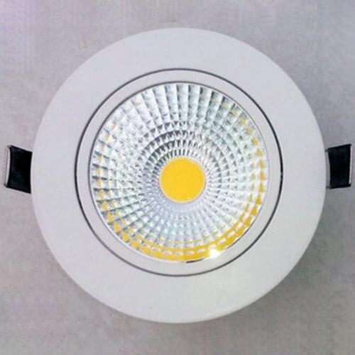 1PCS LED Dimmable Led downlight light COB Ceiling Spot Light 5w 7w 9w 12w AC85-265V ceiling recessed Lights Indoor Lighting