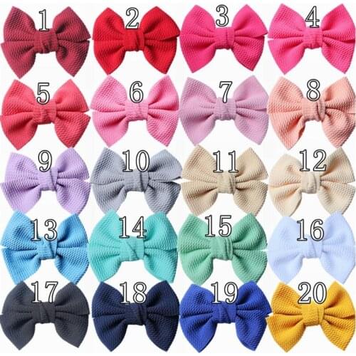 10pcs/lot Seersucker Waffle Hair Bow DIY Mommy & Kids Lovely Party Headdress Accessories