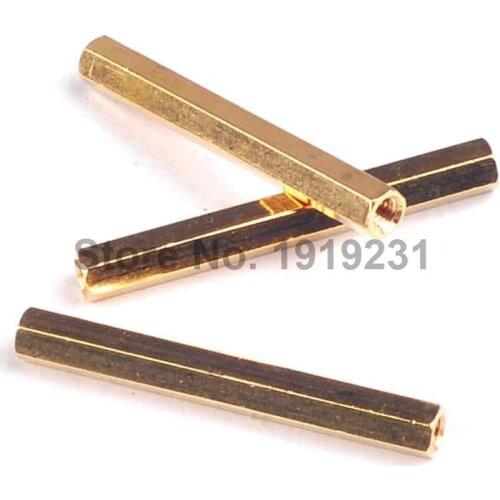 10PCS M3 40MM Height Hollow Copper Pillars