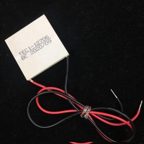2PCS TEC1-12706 Thermoelectric Cooler Peltier 40*40*4MM 12V6A Peltier Elemente Module for FUXIN