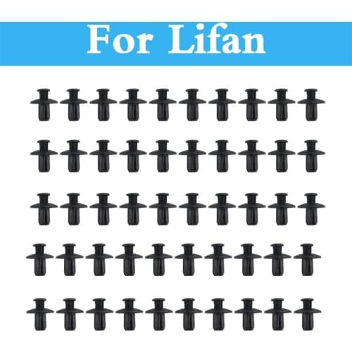 8mm Car Rivet Fasteners Bumper Mudguard Expansion Clips For Lifan Smily Solano X50 X60 -520 Breez Cebrium -720 Celliya -530