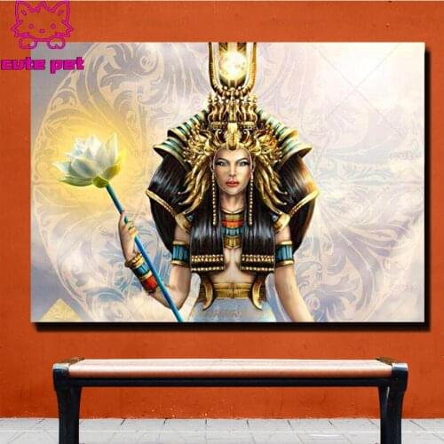 5D DIY Diamond Painting Egypt beauty Pictures Of Rhinestones Full square round drill Diamond Embroidery sale puzzle new arrival