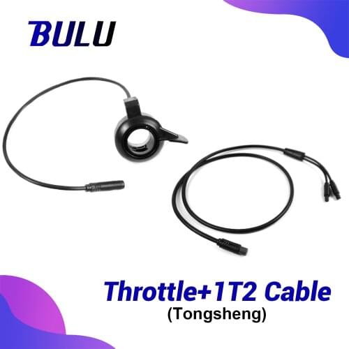 Free Shipping Throttle 1T2 cable wire 1in2 Bus Cable for tsdz2 eBike Mid-Drive Motor VLCD6 XH18