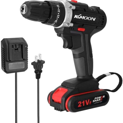 21V Household Multifuctional Electric Drill Mini Screwdriver Rotation Ways Speeds Torques Adjustable with Lithium Battery