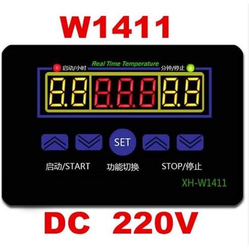 W1411 AC 220V 10A LED Digital Temperature Controller Thermostat Control Switch Sensor For Greenhouses Aquatic Animal Husbandry