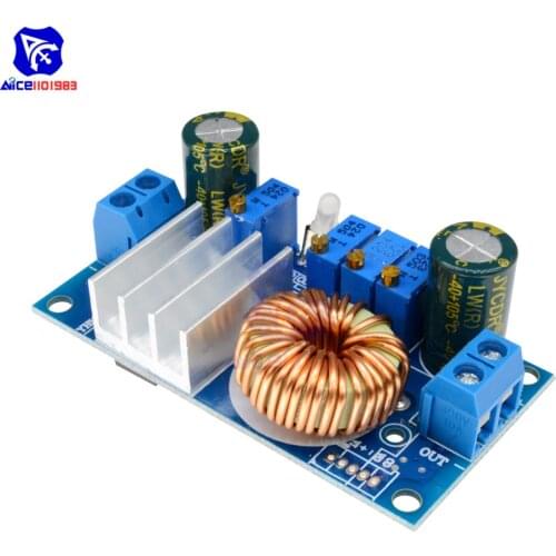 CV/CC DC-DC 5A 6-36V to 1.25-32V Step Down Buck Converter Power Supply Module MPPT Solar Panel Controller Charging Module