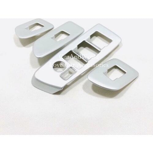 For 2019 Toyota Avalon XX50 Interior Inner Door Window Armrest Cover Glass Switch Frame Trims ABS Chrome Car Styling Accessories