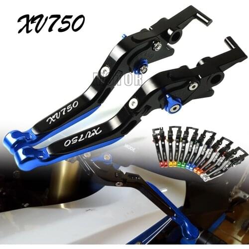 For Yamaha XV750SE 1981-1983 XV750 Virago 1988-1997 Motorcycle CNC Aluminum Brake Clutch Levers Adjustable Fold XV 750SE 750 SE