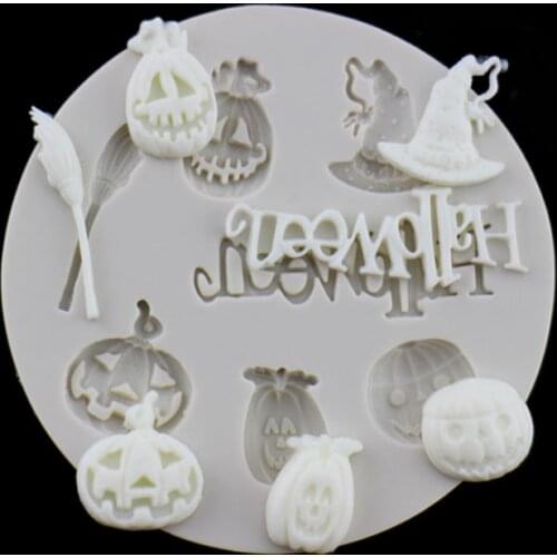 Halloween Theme Silicone Mold Fondant Mould Cake Decor Tool Chocolate, Gumpaste Mold, Sugarcraft ,Kitchen Gadgets