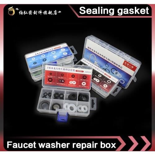 Faucet repair gasket O-ring combination kit Nitrile rubber NBR silicone rubber VMQ rubber PTFE box o-ring