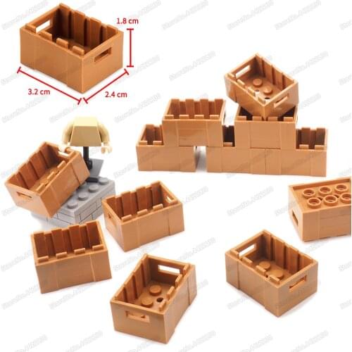 Storage Military Weapons Box Building Block Moc Figures WW2 Soldier Training Camp Equipment Boxes Model Child Christmas Gift Toy