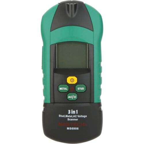 MS6906 Multifunction AC Voltage Scanner Detector Tester Thickness Gauge + metal detector + Wood detector positioning