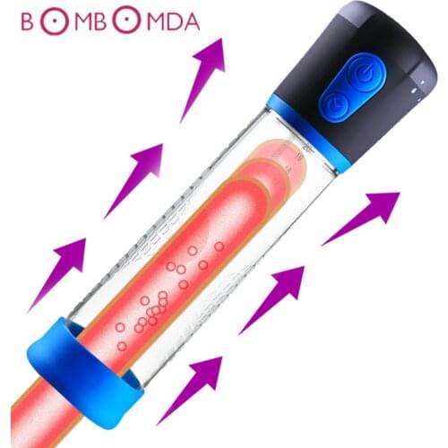 Mens Penis Pump Enlargement Automatic Electric Vacuum Pump Prolong Enhancer Penis Enlarger Extender Adult Sex Toy For Men