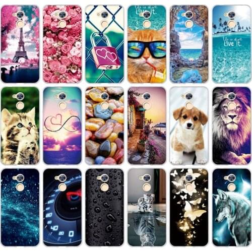 Soft Silicone 5.0" for Huawei Honor 6A Case Cover DLI-TL20 TPU Painted Phone Back Protective Case FOR Huawei Honor 6A Cover