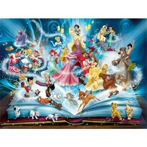 5D DIY Disney Diamond Painting Mosaic Set Cartoon Characters Cross Stitch Kits Full Drill Embroidery Art Picture Home Decor