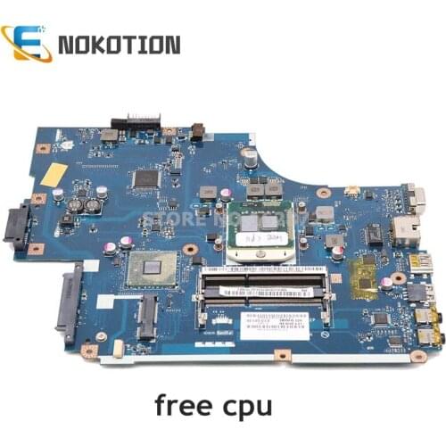 NOKOTION Laptop Motherboard For Acer 5741 5741ZG Mainboard MBWJU02001 LA-5892P HM55 UMA DDR3 Free cpu