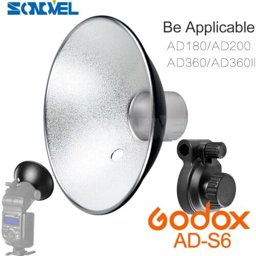 Godox AD-S6 Umbrella-style Flash Diffuser Reflector for Witstro Flash AD180 AD360 AD360II Photography Accessories