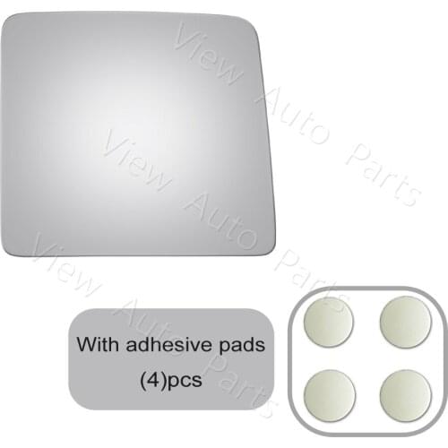 Upper Replacement Door Mirror Glass + Adhesive for 08-15 Ford F-250 F-350 F-450 Super Duty Passenger Right Side