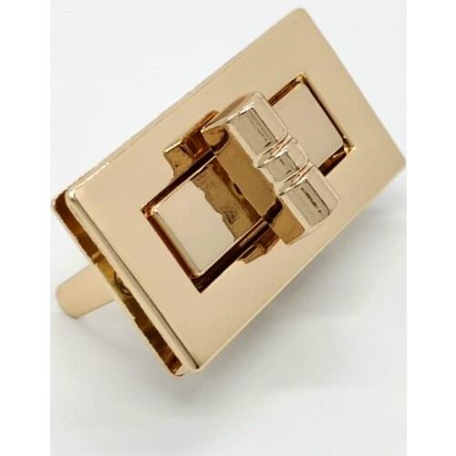 High Quality Handbags Luggage Hardware Accessories Square Twist Lock Metal Bag Twist Lock Swivel Lock Accessories