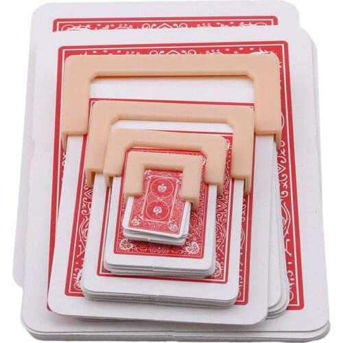 Funny Shrinking Cards Magic Tricks Big To Small Playing Card Training Set For Party Stage Performance Illusion Mentalism
