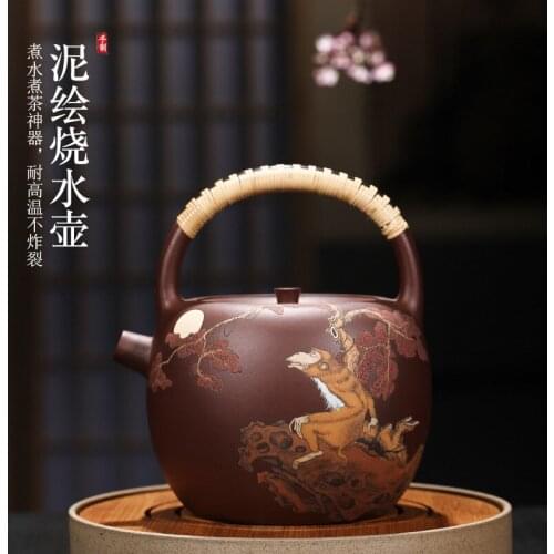Boil water pot full moon curing straight heat for high temperature cracking are recommended not wholesale the teapot