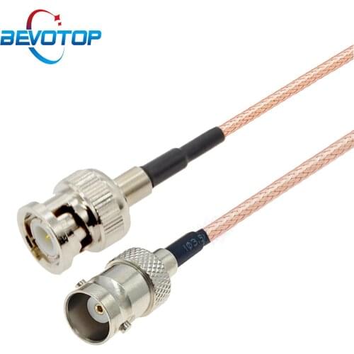 1PCS BNC Female to BNC Male Plug RG179 Pigtail 75 Ohm RF Extension Coax Cable CCTV Camera DVR System RF Coaxial Jumper