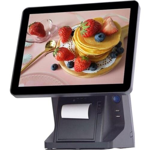 15''touch screen Factory sales Cash Register POS system for restaurants POS terminal touch screen POS machine J1900 mainboard