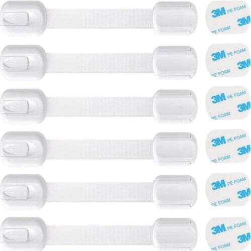 4Pc Child Safety Locks Kitchen Cabinet Lock Drawer Lock Toilet Lock Child Lock