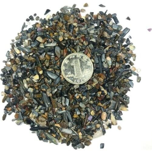 50g Natural Pietersite Tumbled Crystals Quartz Gravel Stone Minerals Specimen Fish Tank Bonsai Decorations Collection 2 Colors