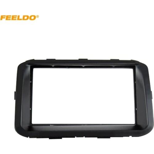 FEELDO 2DIN Car Stereo Radio Fascia Plate Panel Frame for KIA 2014 Forte CD/DVD Radio Panel Dashboard Frame Trim Mount Kit#5264
