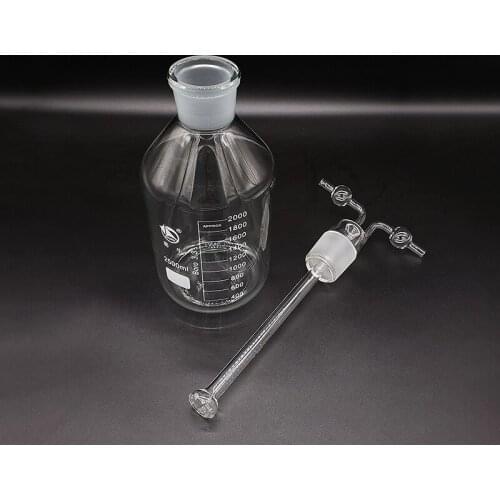 Monteggia gas washing bottle ,Capacity 2500ml,Lab Glass Gas Washing Bottle muencks,Shisha hookah
