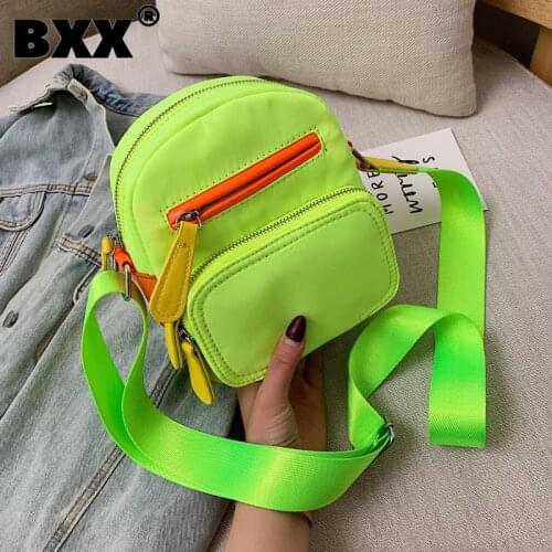 [BXX] Personality Small Crossbody Bags For Women 2021 Spring Fashion Shoulder Messenger Bag Female Streetwear Handbag HK557