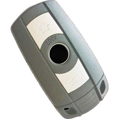 WIth logo 3 Button Remote Key Case for BMW 1 3 5 6 7 Series E90 E91 E92 E60 Smart Key Shell Blade Fob No battery