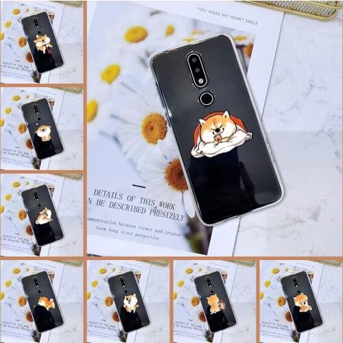 Case For Nokia 2.1 3.1 5.1 6.1 7.1 Plus Cute Dog Kawaii Shiba Inu Cartoon Silicone Soft Back Cover For Nokia 3.2 4.2 Phone Case