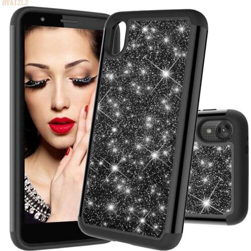 G7 Play Case for Motorola Moto E6 E5 Z4 Z3 Phone Shell Glitter Bling Dual Layer Heavy Duty Back Cover for Moto G7 Power US Funda