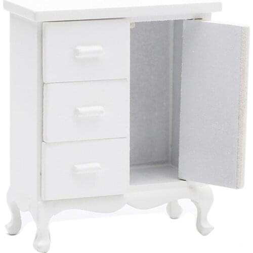 Miniature Cabinet Handcrafted Furniture Model Toy Decor for 1:12 Doll House Kids Educational Toys for Children Gifts