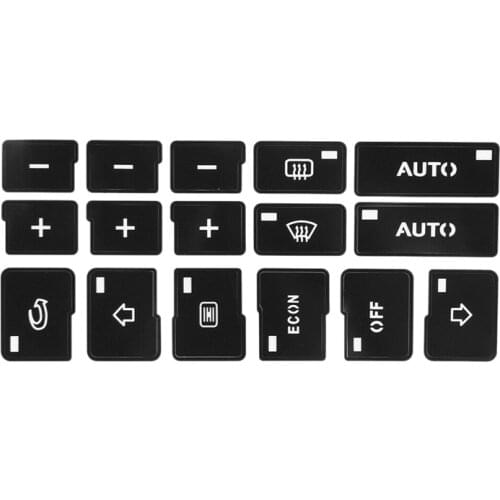 For- A4, B6, B7 2000-2004 AC Climate Control Button Repair Decals Sticker