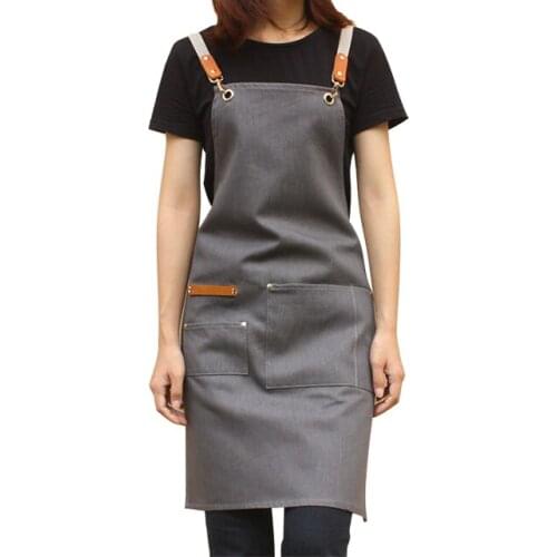 SenYue Denim apron, milk tea, barber shop, flower art, baking and sprinkling bar, coffee shop, work clothes, custom logo